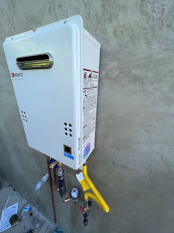 Tankless water heater installation for Foley homes